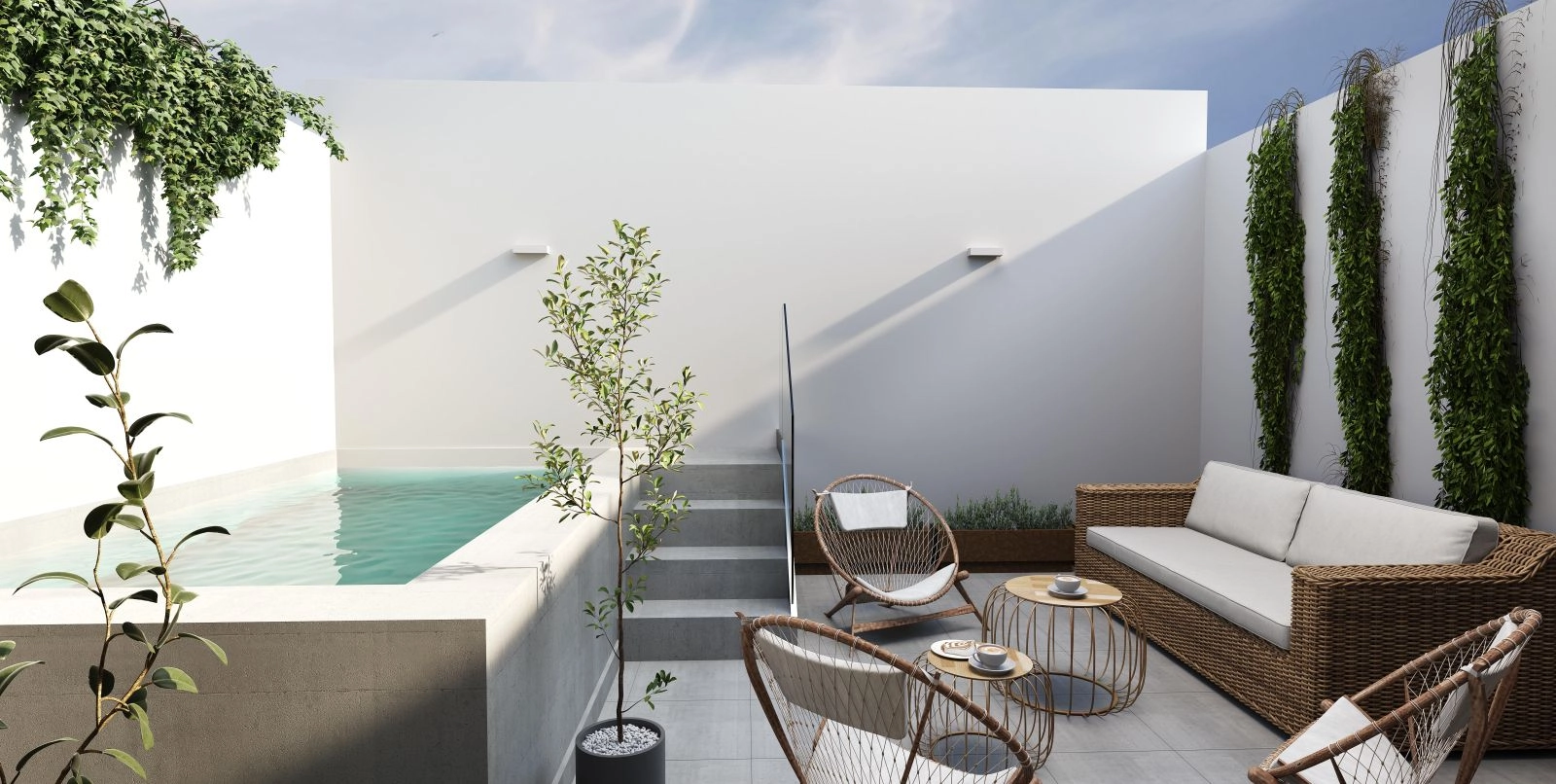 Enjoy the Andalusian sunshine in your own serene outdoor sanctuary.