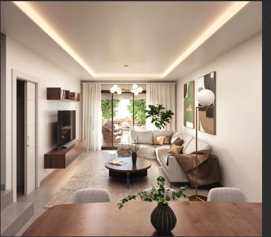 An open and inviting living and dining space that connects seamlessly to the outdoors.