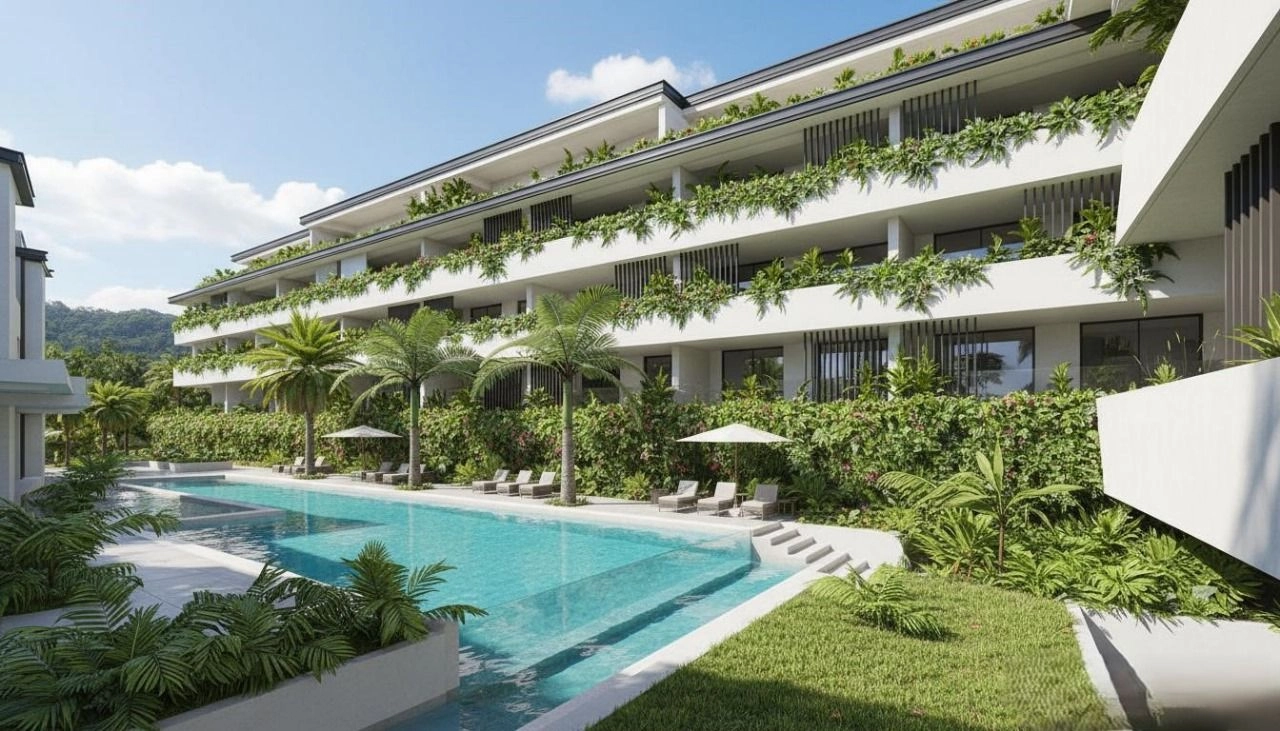 Lush, landscaped gardens and a beautiful pool area for residents to enjoy.