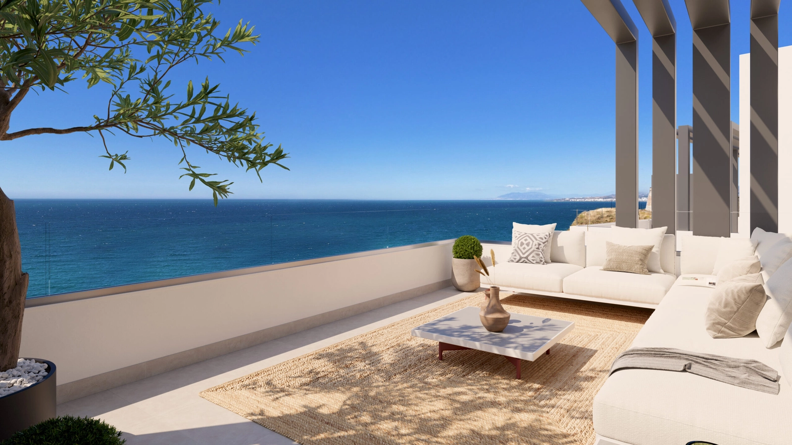 Generous terraces designed for outdoor living, seamlessly extending your home towards the sea.