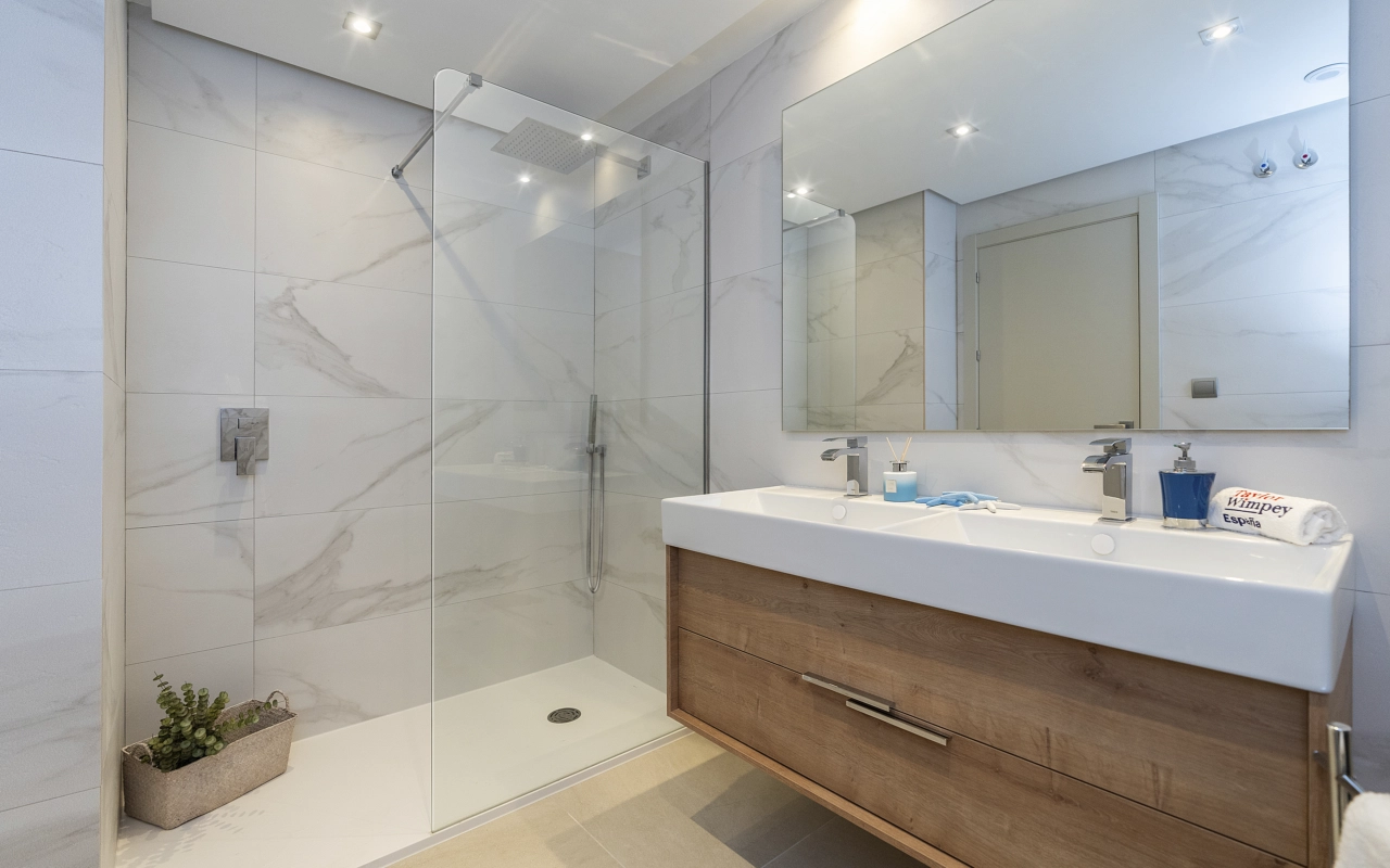 Modern bathrooms feature high-quality fixtures and finishes, creating a spa-like atmosphere in your own home.