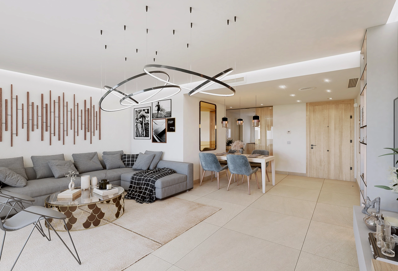 Elegantly designed interiors offer comfort and style, with beautiful views of the surrounding green landscape.