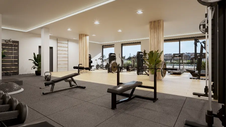 Stay active in the state-of-the-art, fully equipped gymnasium exclusive to residents.