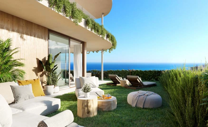 Garden apartments feature lush private green spaces, ideal for enjoying the wonderful climate of southern Spain.