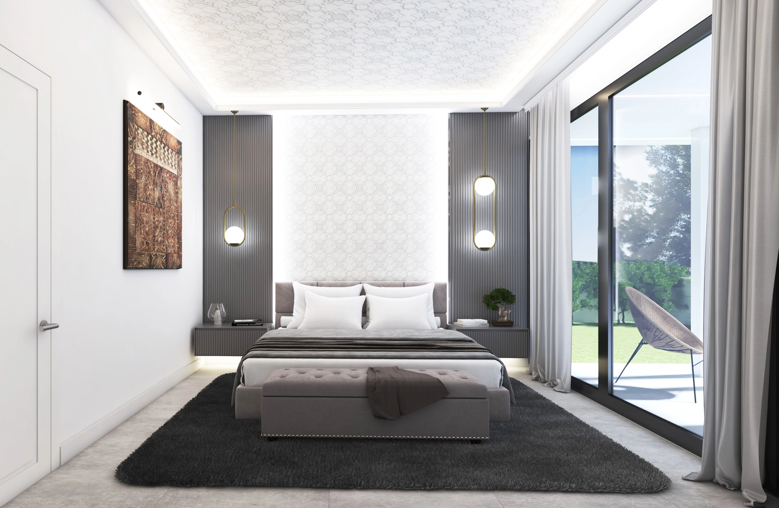 Each of the five bedrooms is thoughtfully designed to be a private and comfortable retreat.