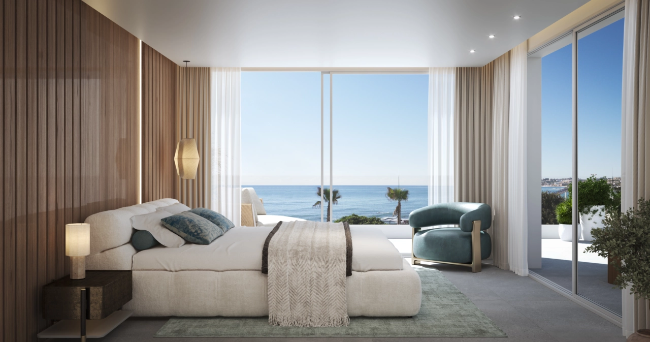 Wake up to incredible sea views directly from the master bedroom.