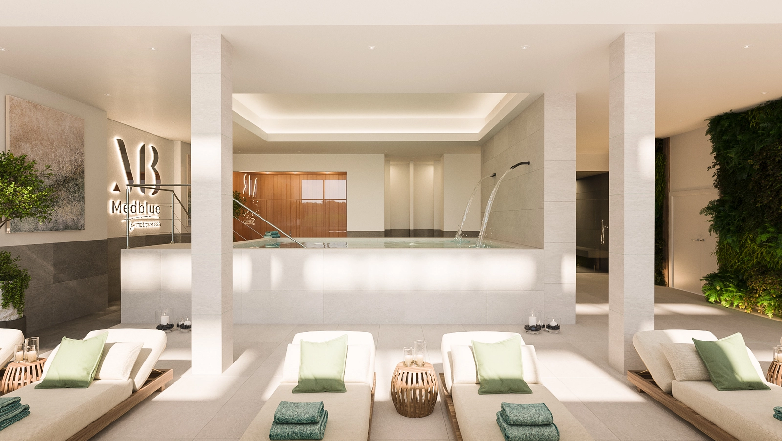 Relájese y rejuvenezca en el exclusivo spa para residentes, que cuenta con una piscina interior y zonas de bienestar.