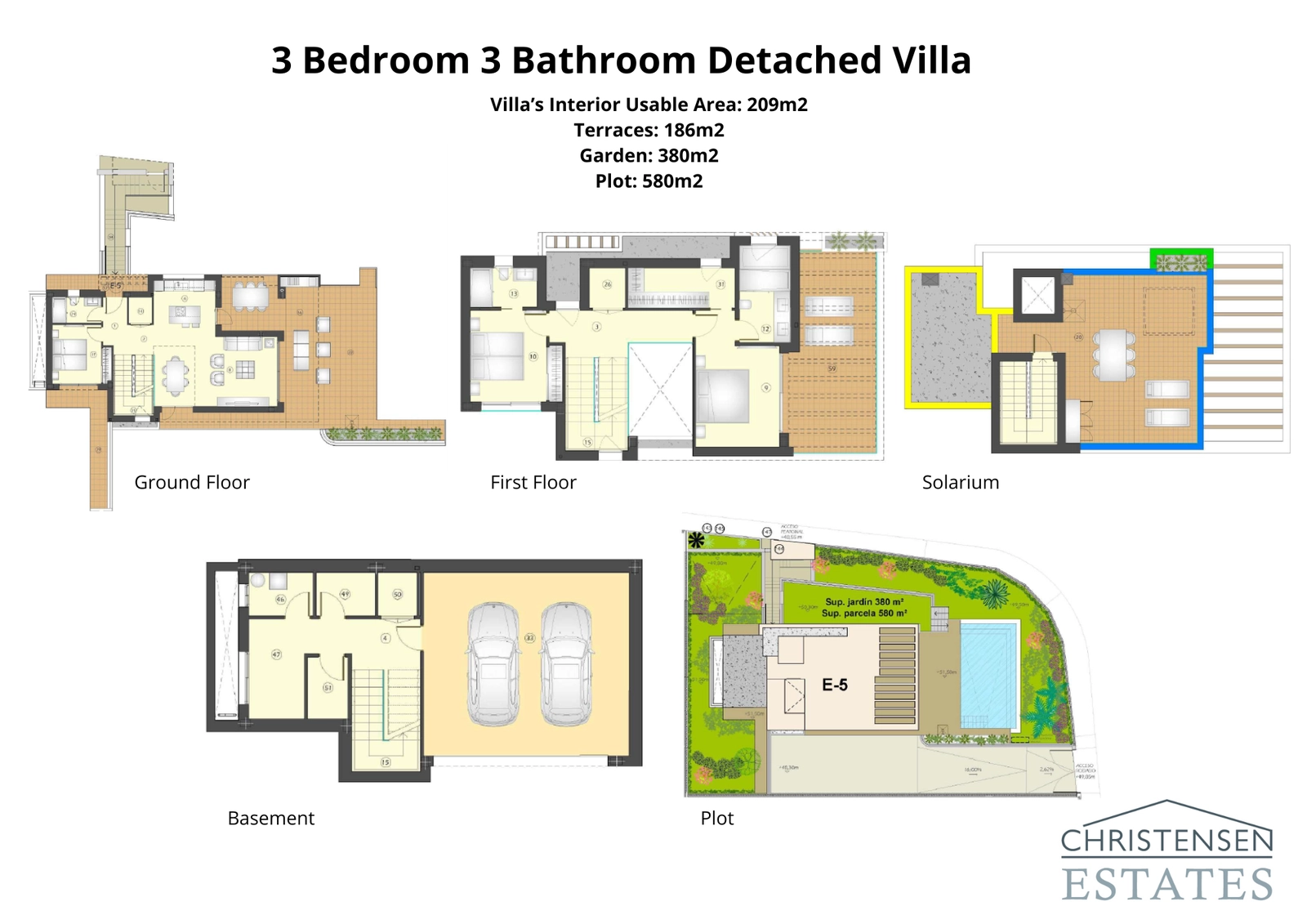 Una elegante distribución de tres dormitorios que ofrece un equilibrio perfecto entre espacios de vida compartidos y retiros privados, ideal para familias.