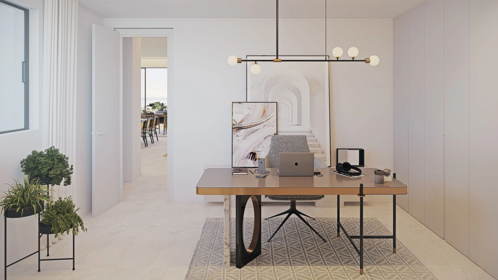 Espacios versátiles que se pueden adaptar a sus necesidades, ya sea como un acogedor dormitorio de invitados o una tranquila oficina en casa.