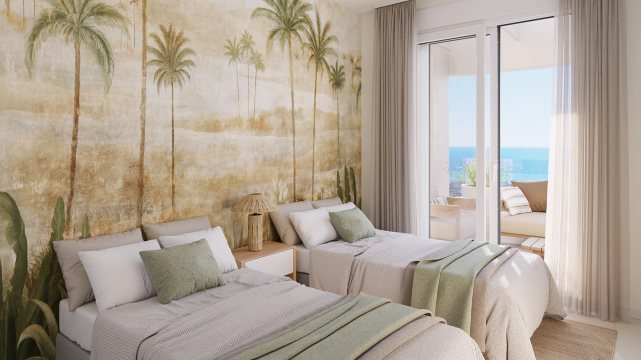 Komfortable gjesterom er fylt med lys, og tilbyr utsikt og en rolig atmosfære.