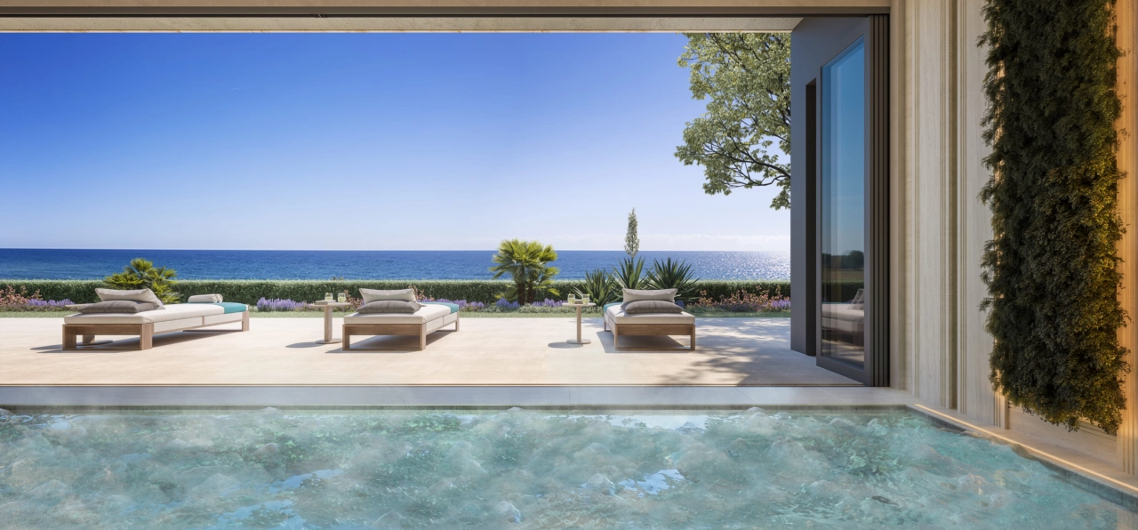 Slapp av og forny deg i det eksklusive beboerspaet, som åpner ut mot en fredelig solterrasse.