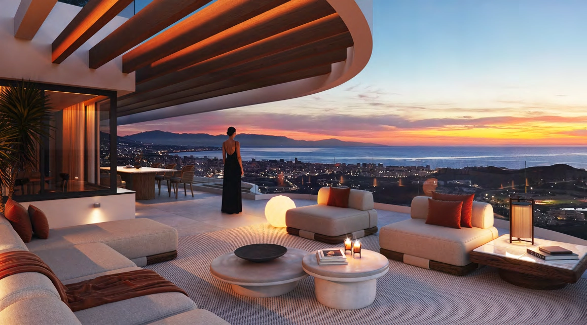 Ditt hem på kullen erbjuder den perfekta miljön för att njuta av Costa del Sols vackra solnedgångar.